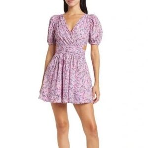 French Connection Flores Mini Dress with side cutouts - Size 6